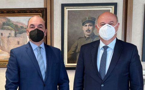 Συνάντηση Τσιάρα με τον Πρόεδρο του Εμπορικού και Βιομηχανικού Επιμελητηρίου Θεσσαλονίκης